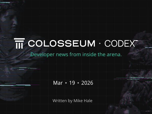 Colosseum Codex: Agent Hackathon Winners, P-Token, Mobile Builder Grants